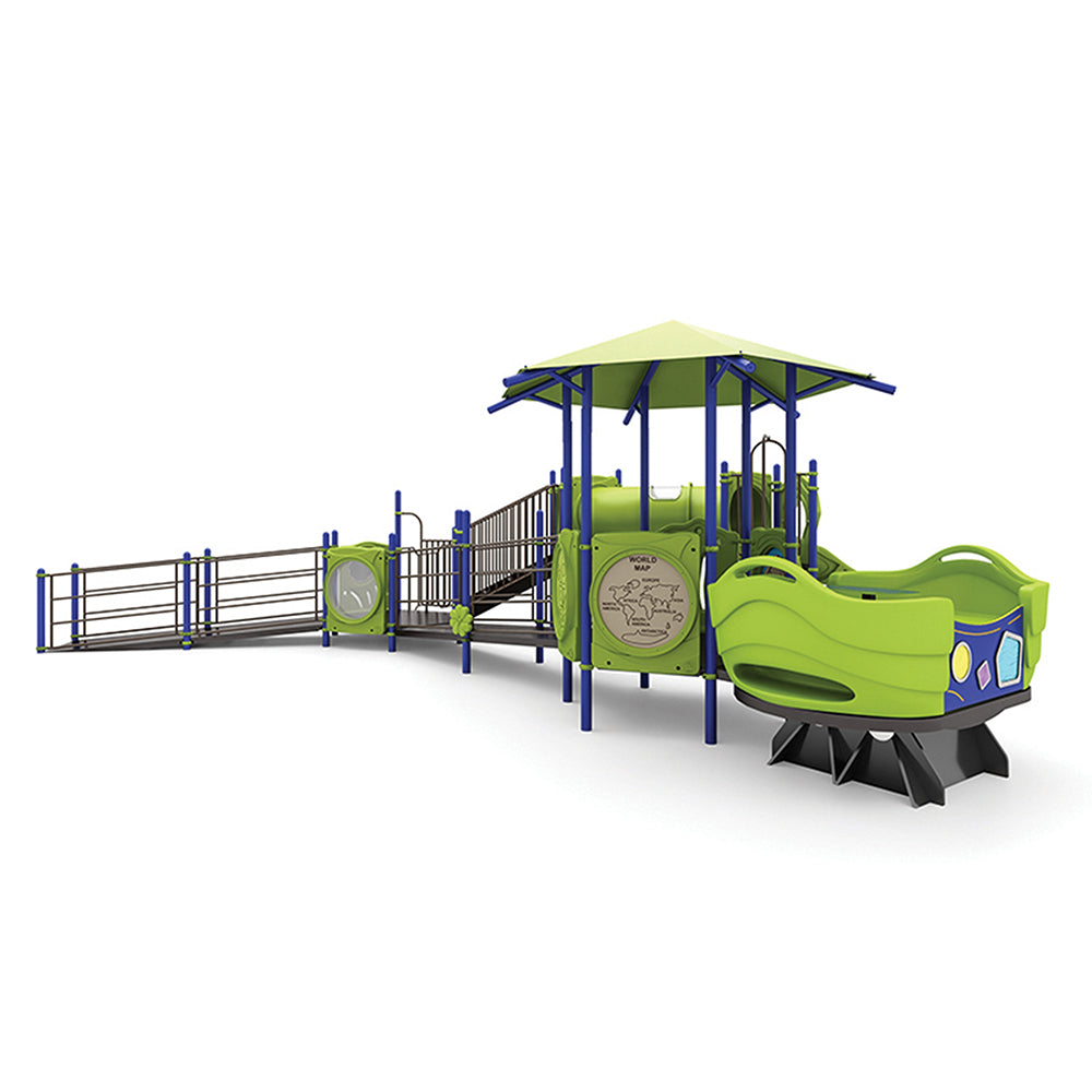 Wise Traveler Playground Equipment with Inclusive Ramp