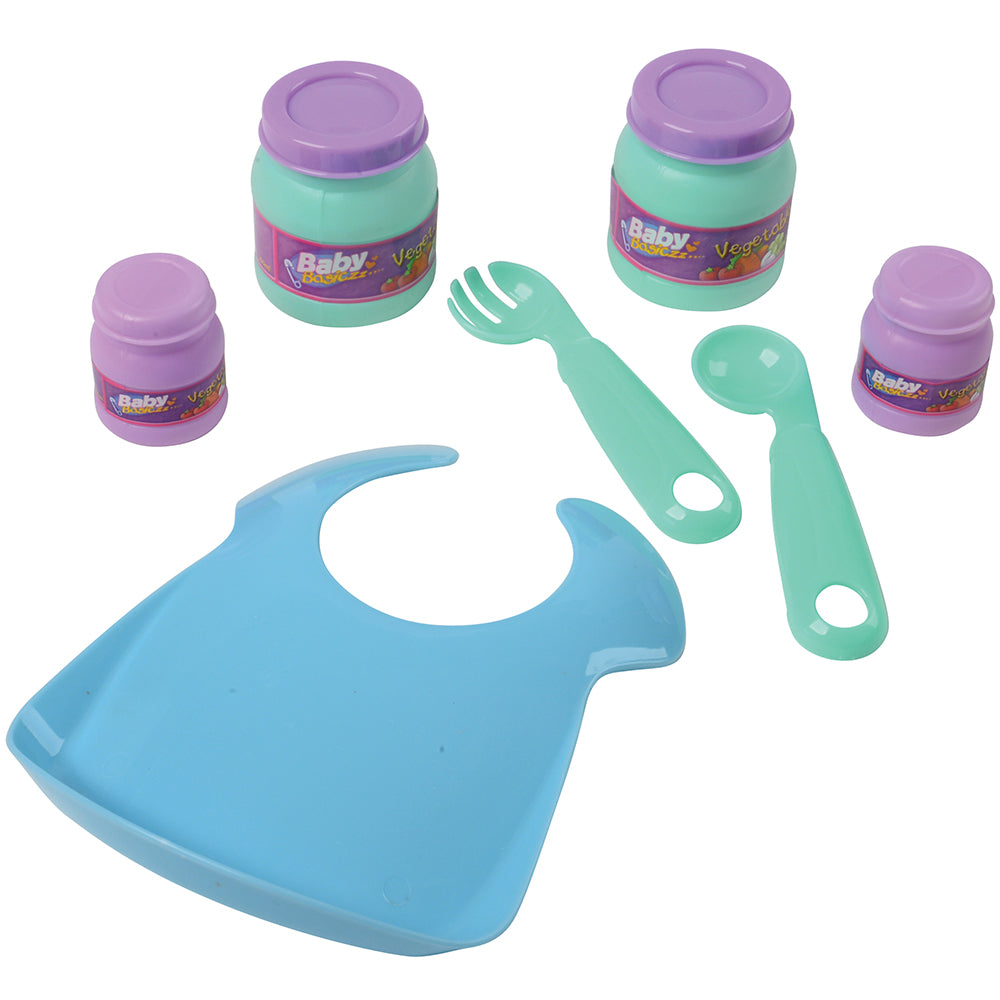 Baby Doll Pretend Food & Bib