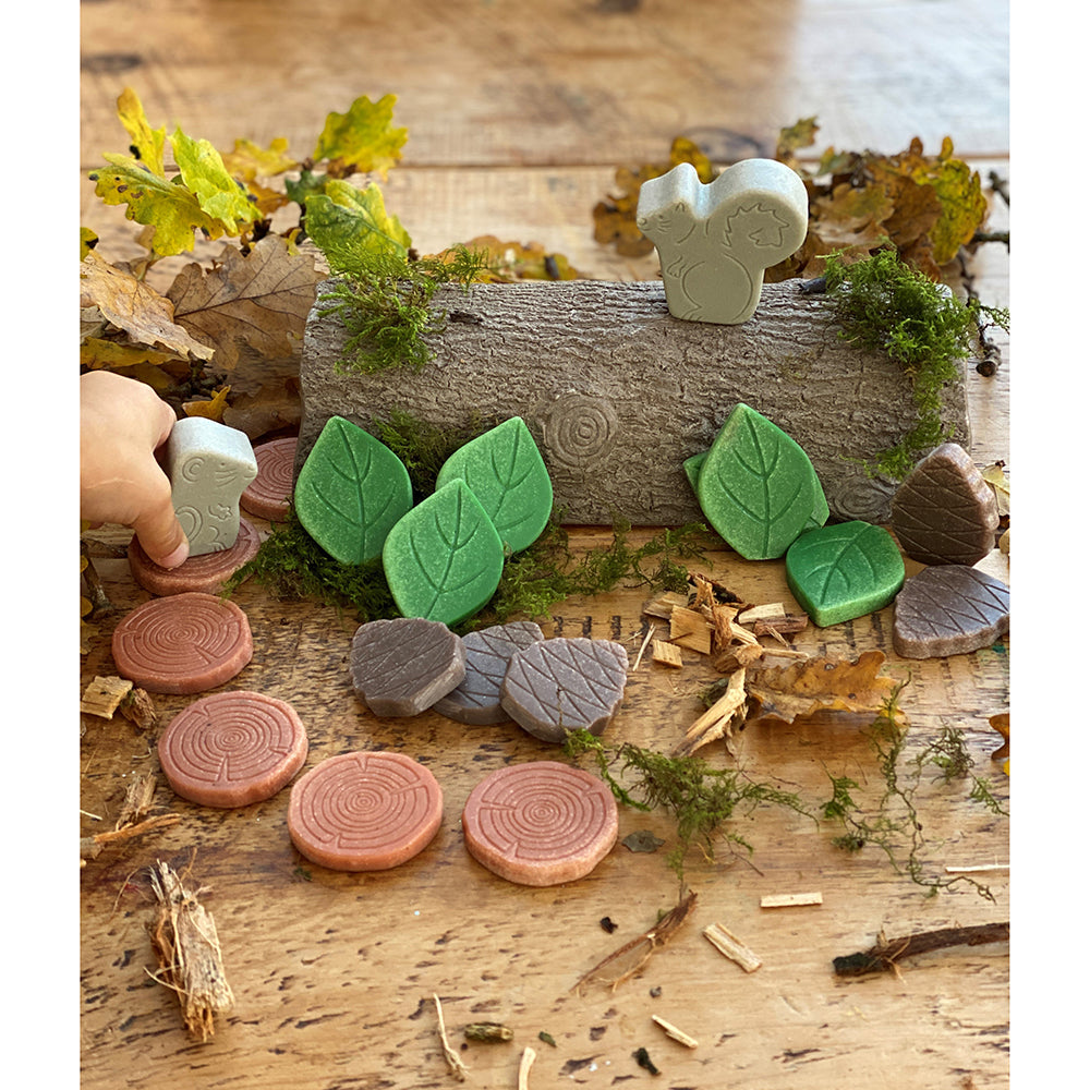 Encourage Sensory Learning with Forest Themed Stones