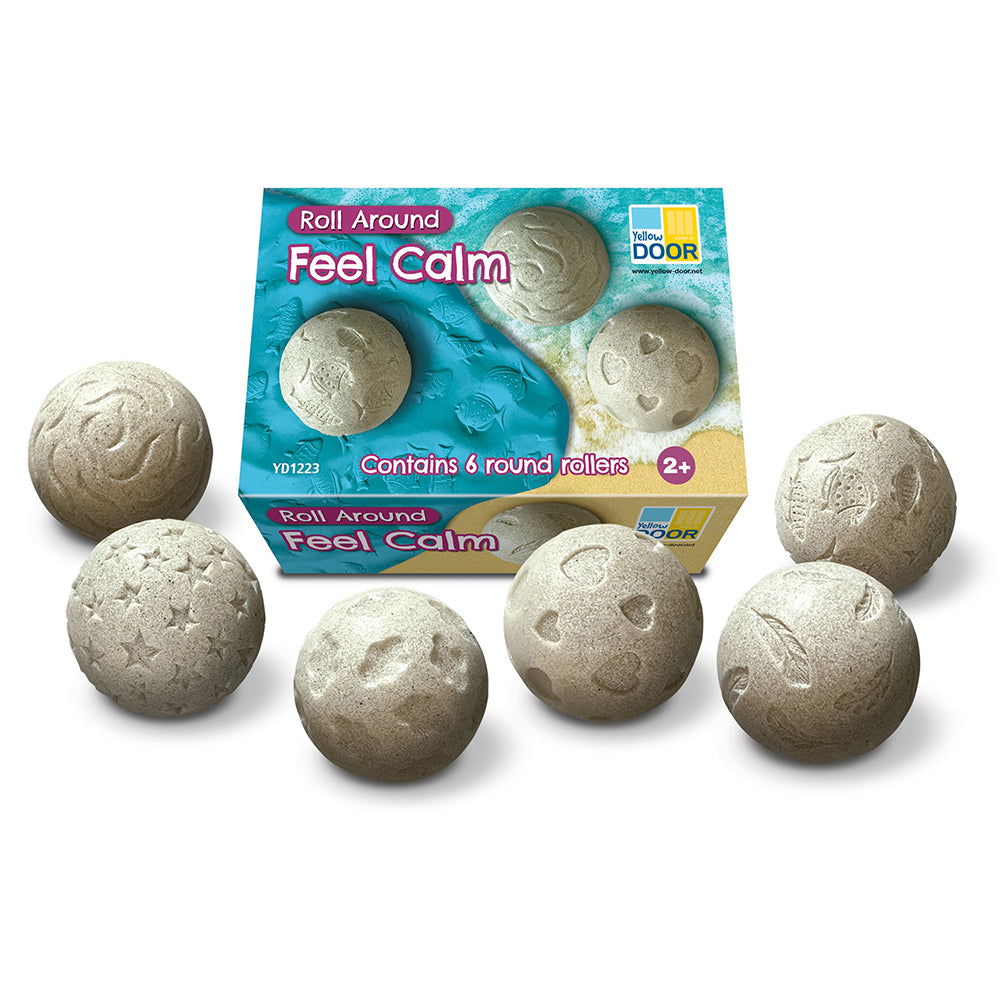 Roll Around-Feel Calm Sensory Rollers | 6-Piece Nature-Inspired Fine Motor Set