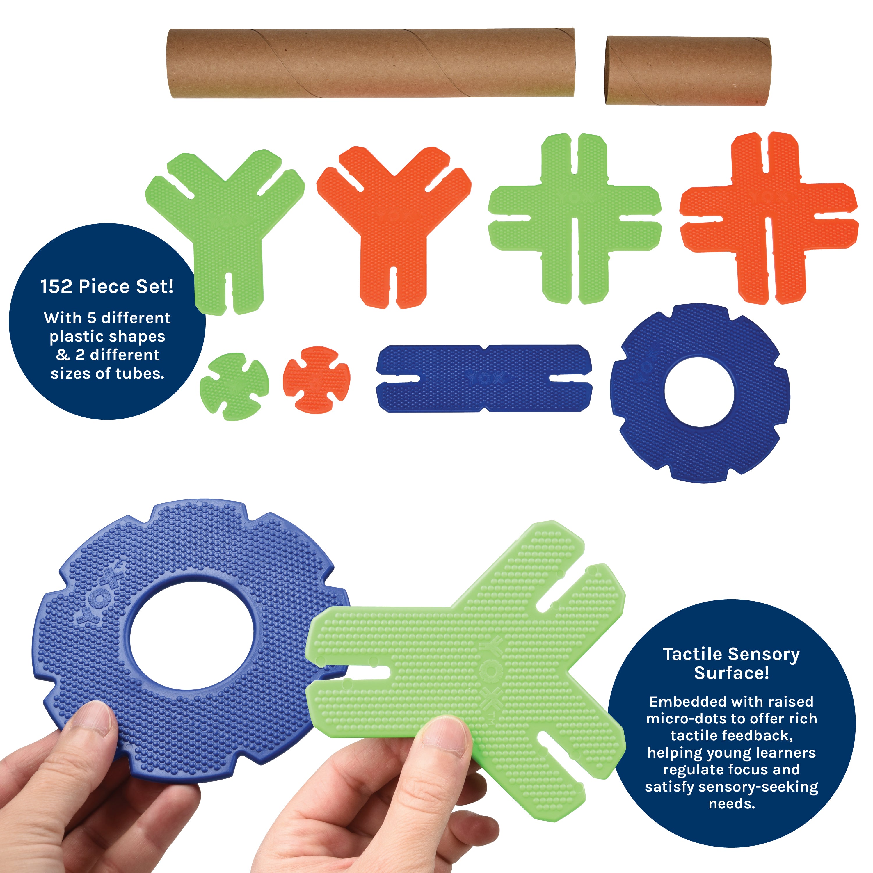 YOX® Megabuilder Classroom Kit | 152-Piece STEM Construction & Creative Building Set
