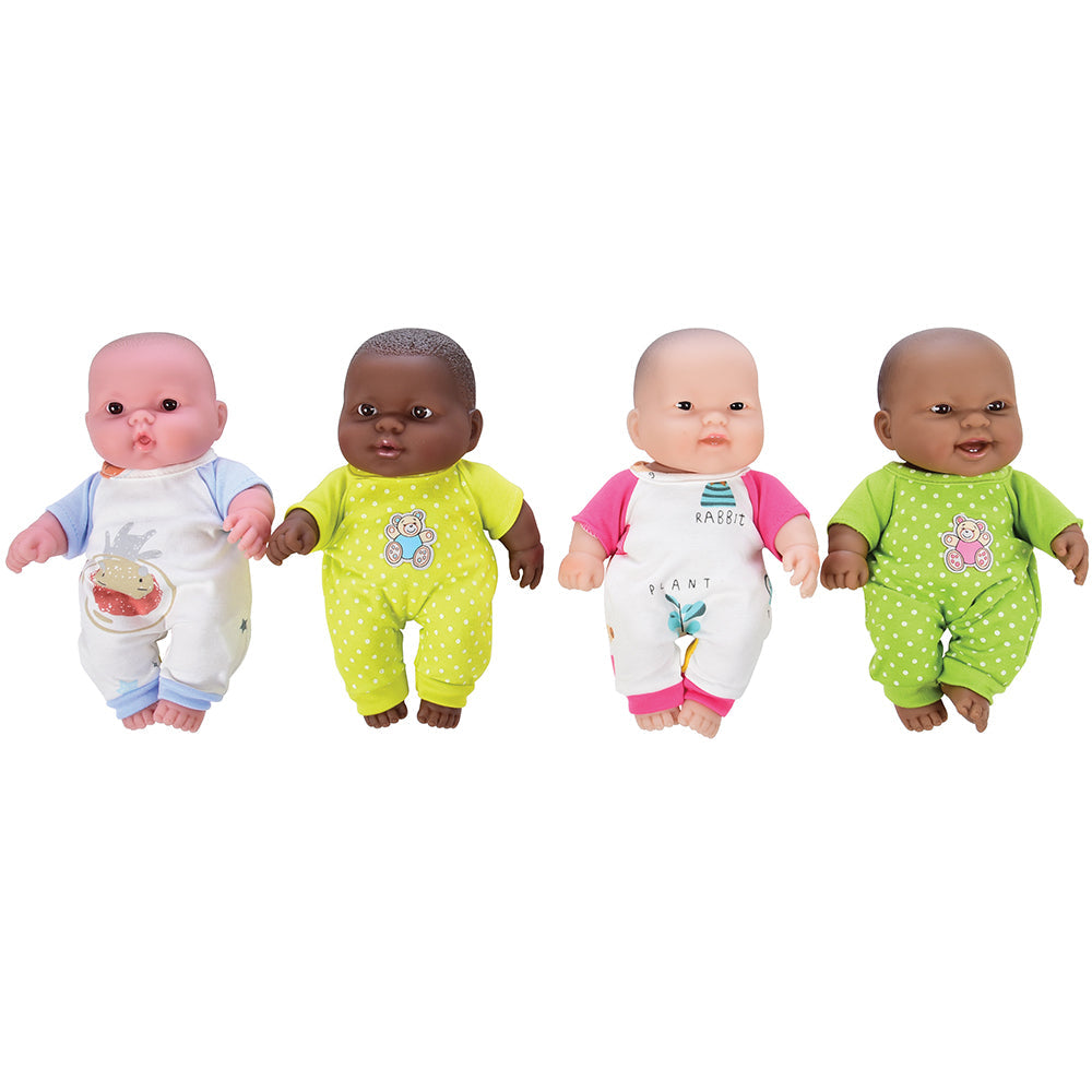 4-Pack Doll Sleepwear Set modeled on 10" Baby Dolls