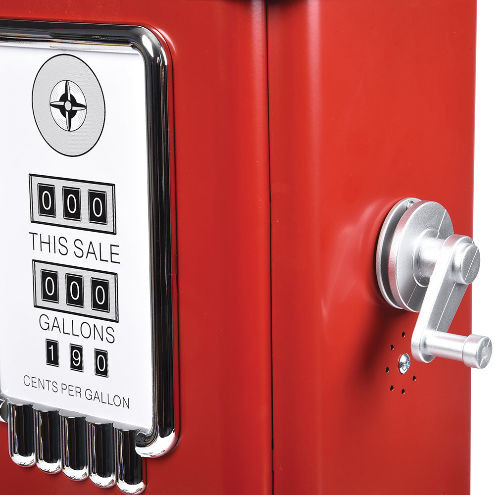 Steel Gas Pump Replica Moveable Crank