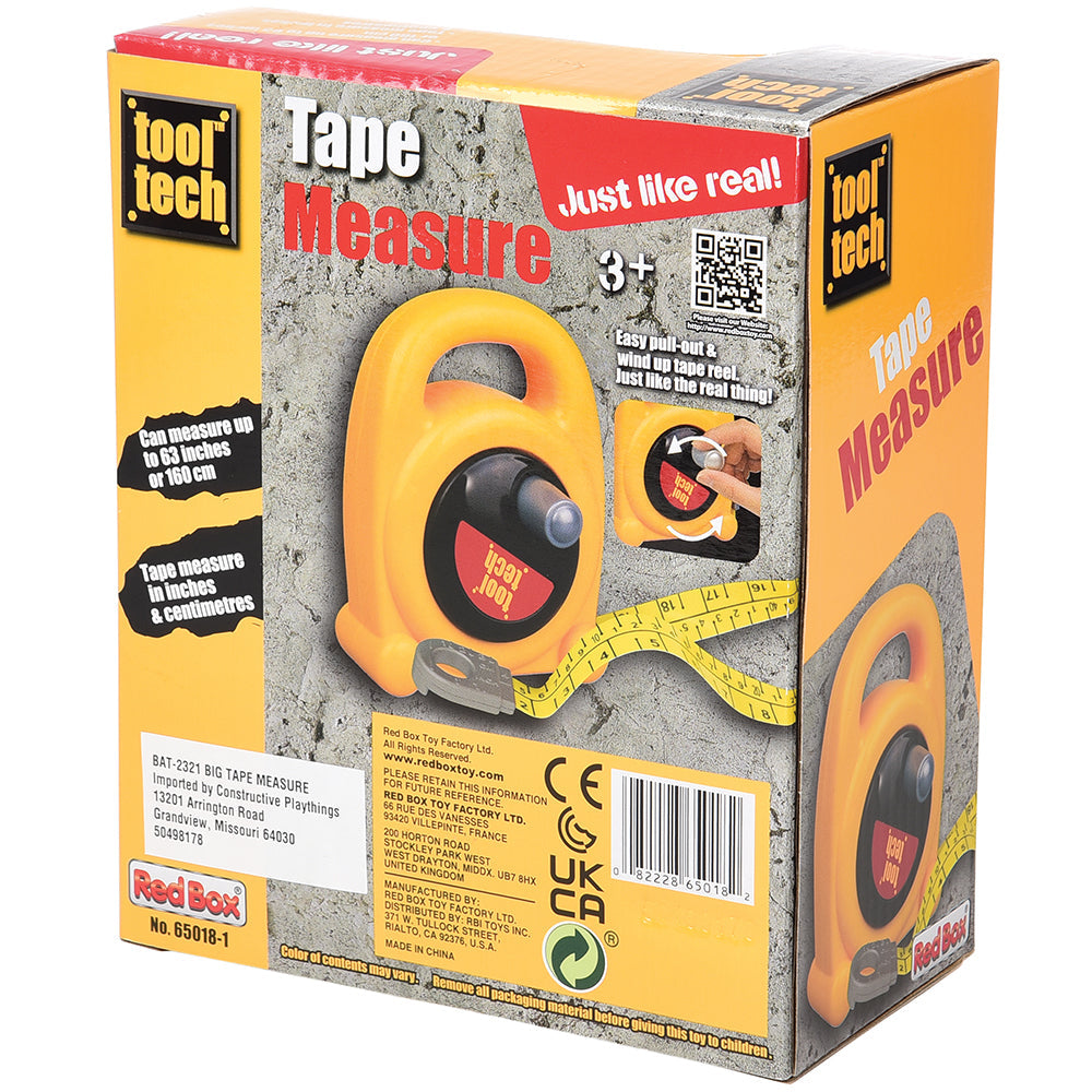Back View of Big Tape Measure Packaging