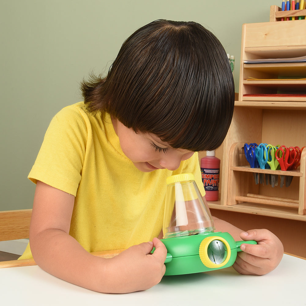 Kid Using Bug Viewer in Classroom