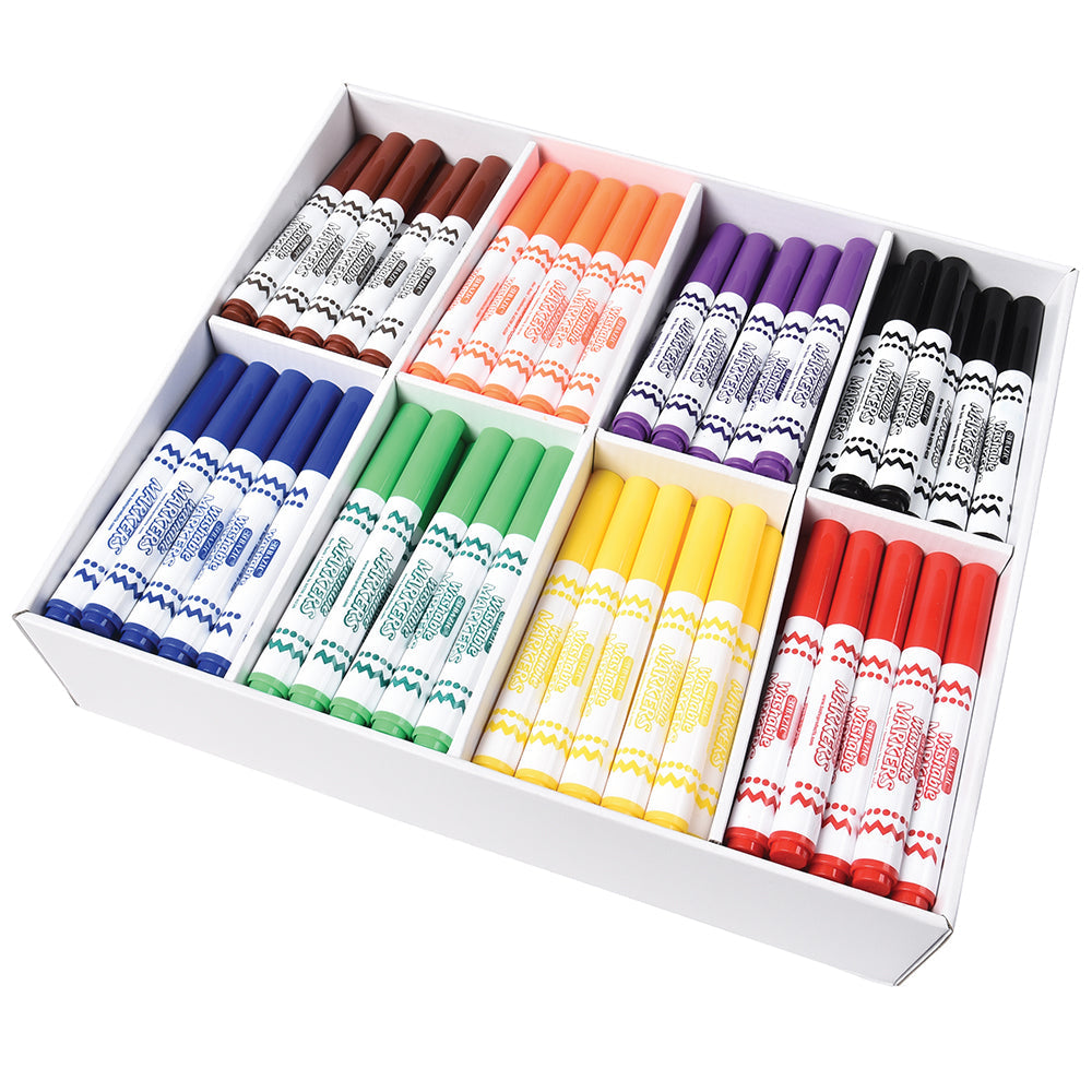 Jumbo Washable Markers Classroom Pack