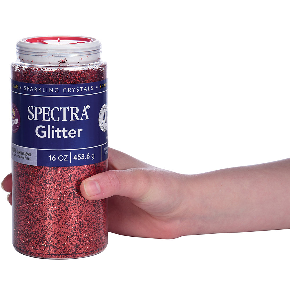 Glitter 1 pound Jar - Red