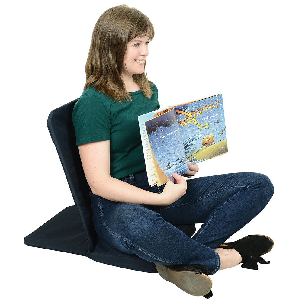 Portable Floor Seat with Back Support | Back Saver Chair for Educators