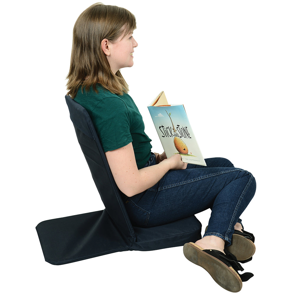 Portable Floor Seat with Back Support | Back Saver Chair for Educators