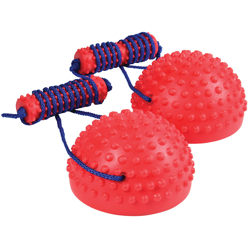 Balance Builder Half-Sphere Stilts | Textured Gross Motor Skill Toy for Kids Ages 3+