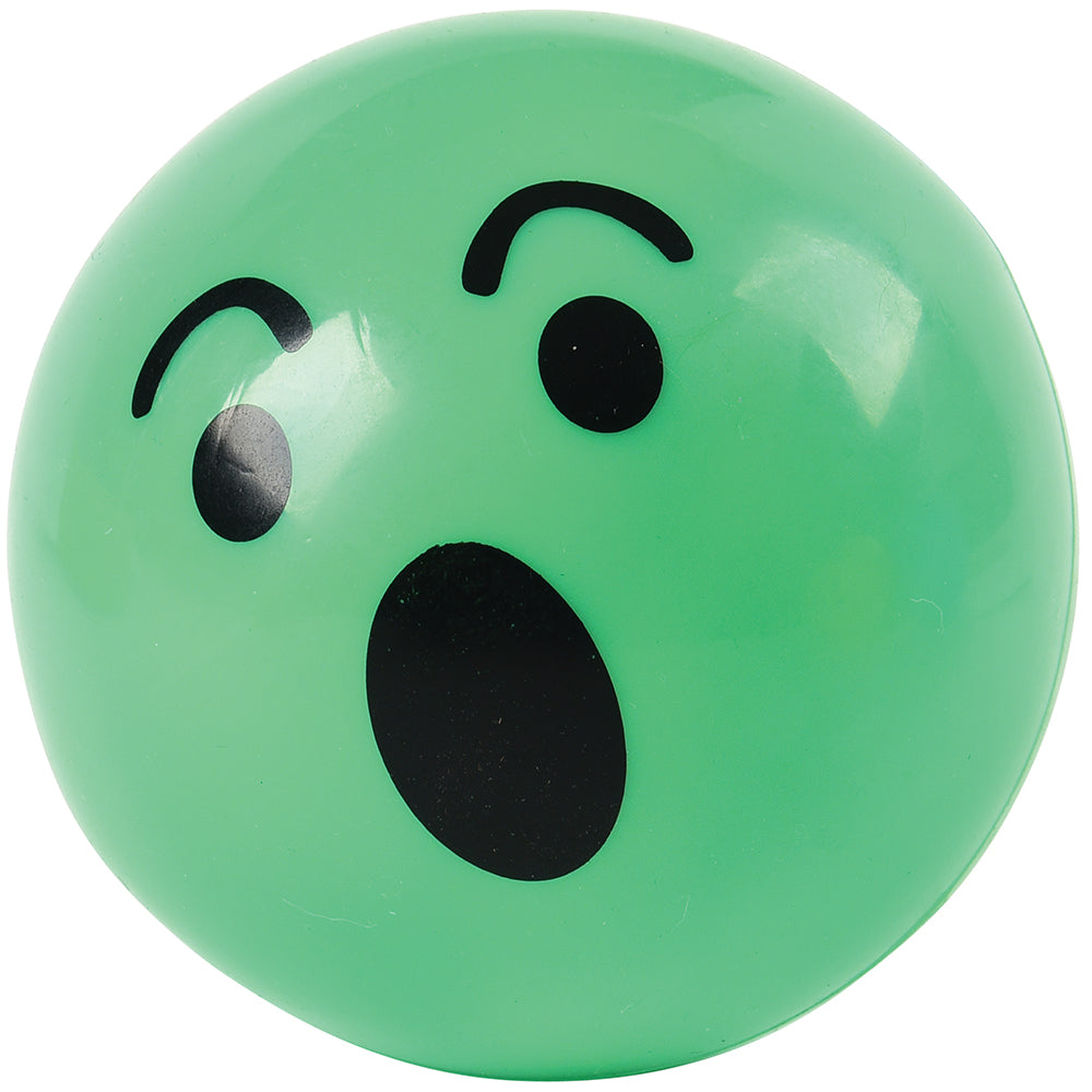 Vinyl Surprised-Faced Green Ball
