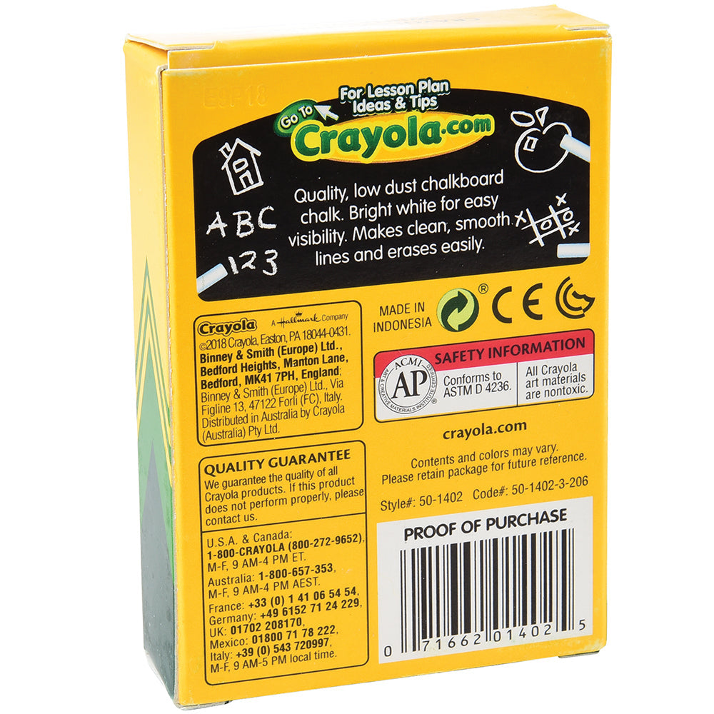 Crayola® White Anti-Dust Chalk