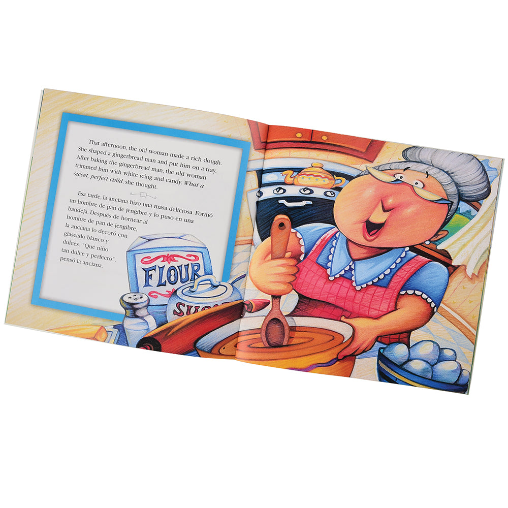 Inside look at Gingerbread Man Bilingual Softcover Book