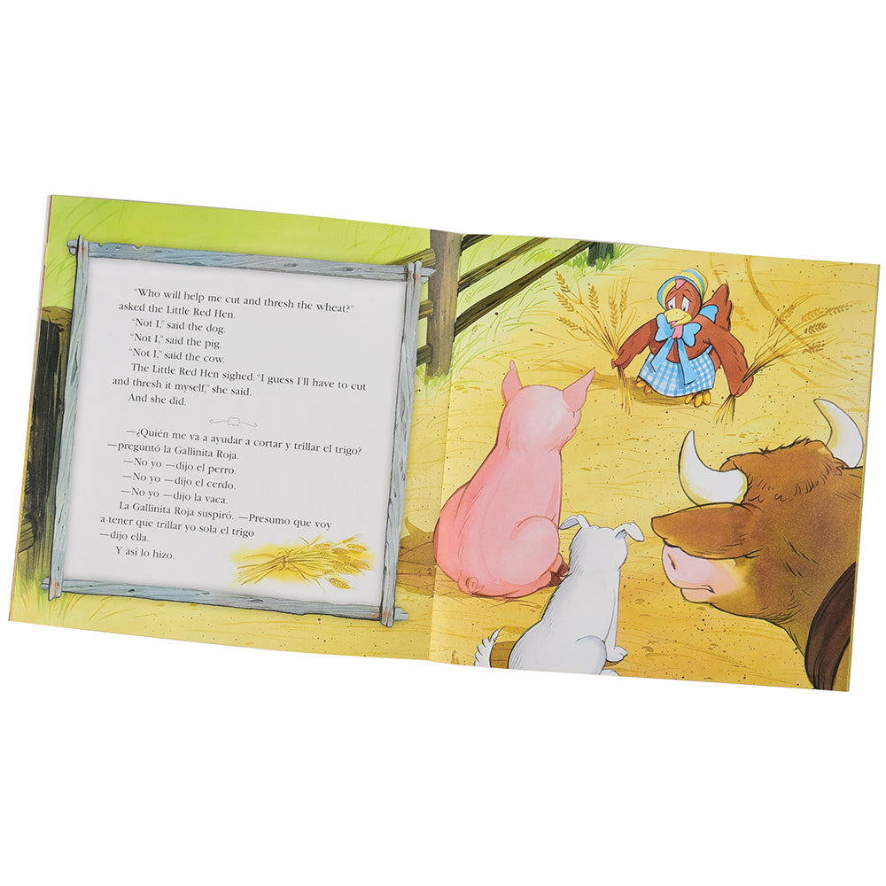 Inside look at Little Red Hen Bilingual Softcover Book