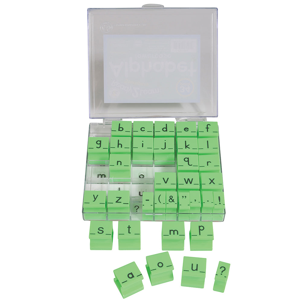 Giant Manuscript Alphabet Stampers - Lowercase- in Case