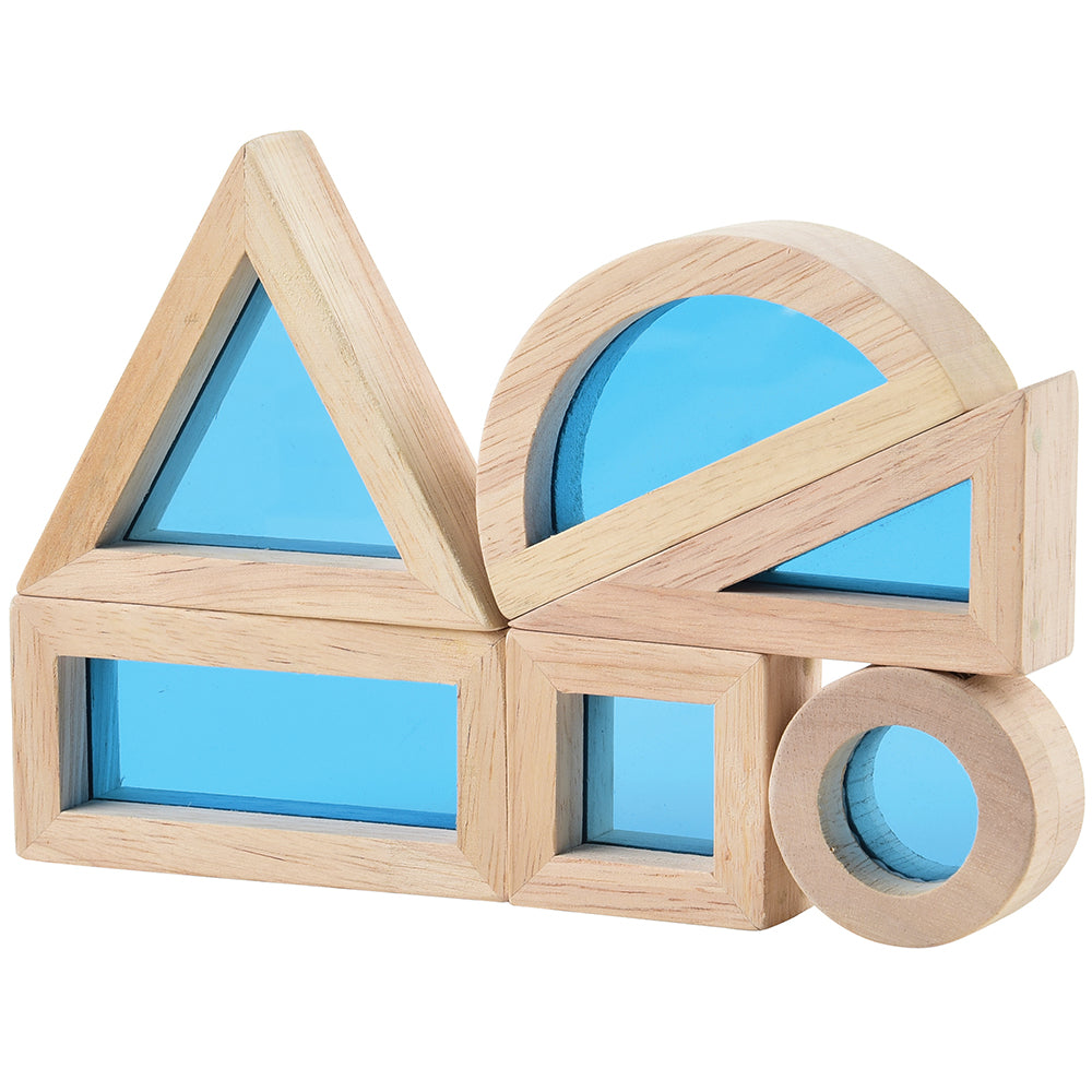 Blocks with Transparent Blue Window