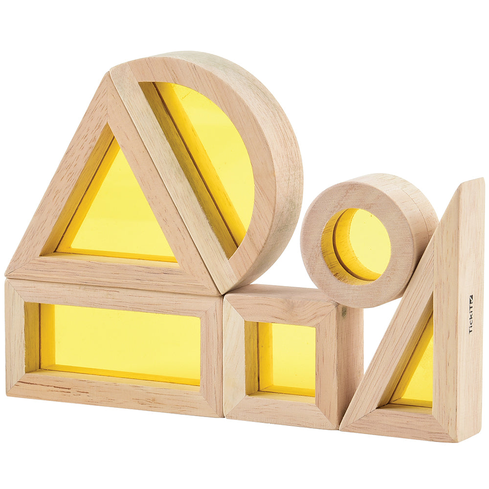 Blocks with Transparent Yellow Window