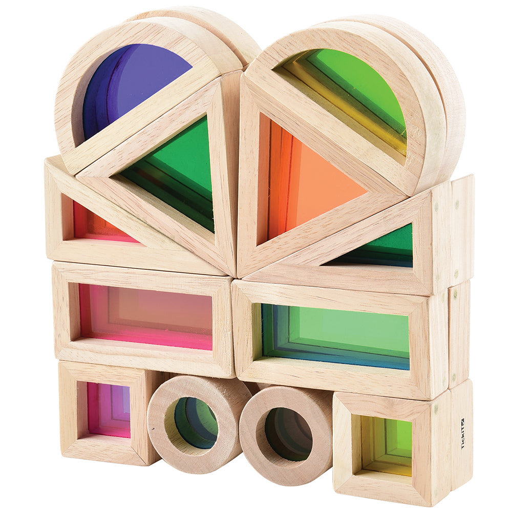STEM Color Mixing Building Blocks | 24-Piece Light Table Set
