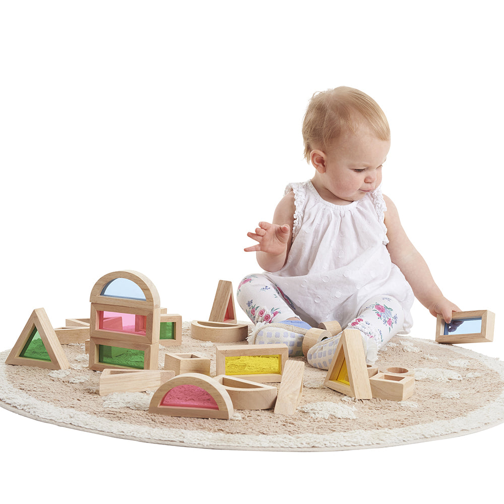 Toddler Building with Color Mixing Building Blocks