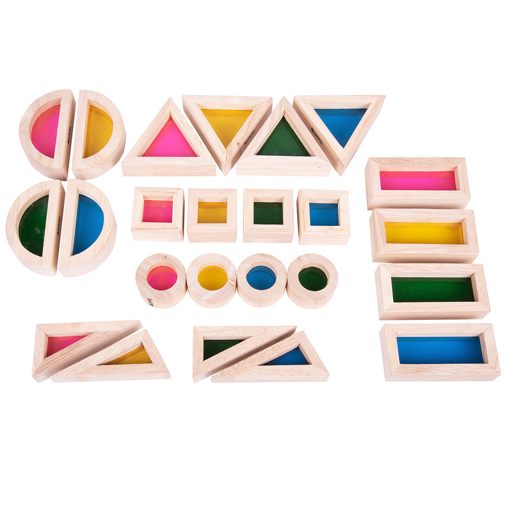 STEM Color Mixing Building Blocks | 24-Piece Light Table Set