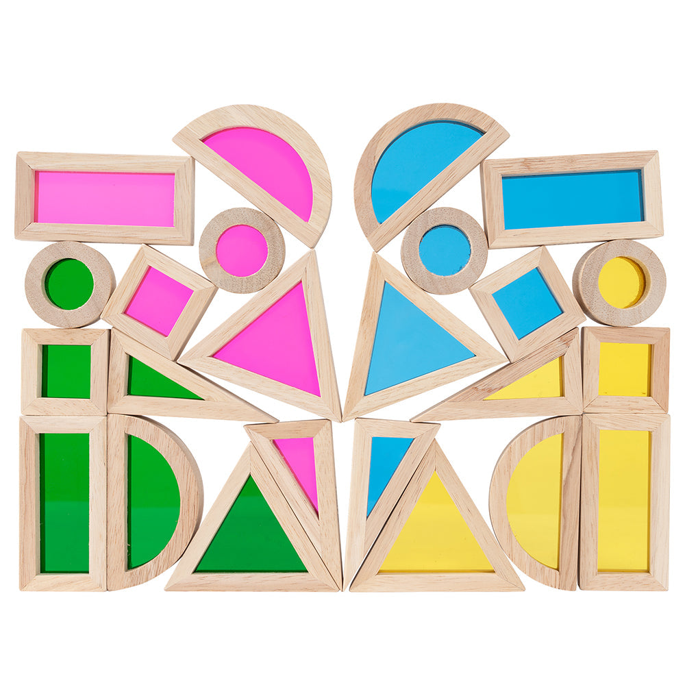 STEM Color Mixing Building Blocks | 24-Piece Light Table Set