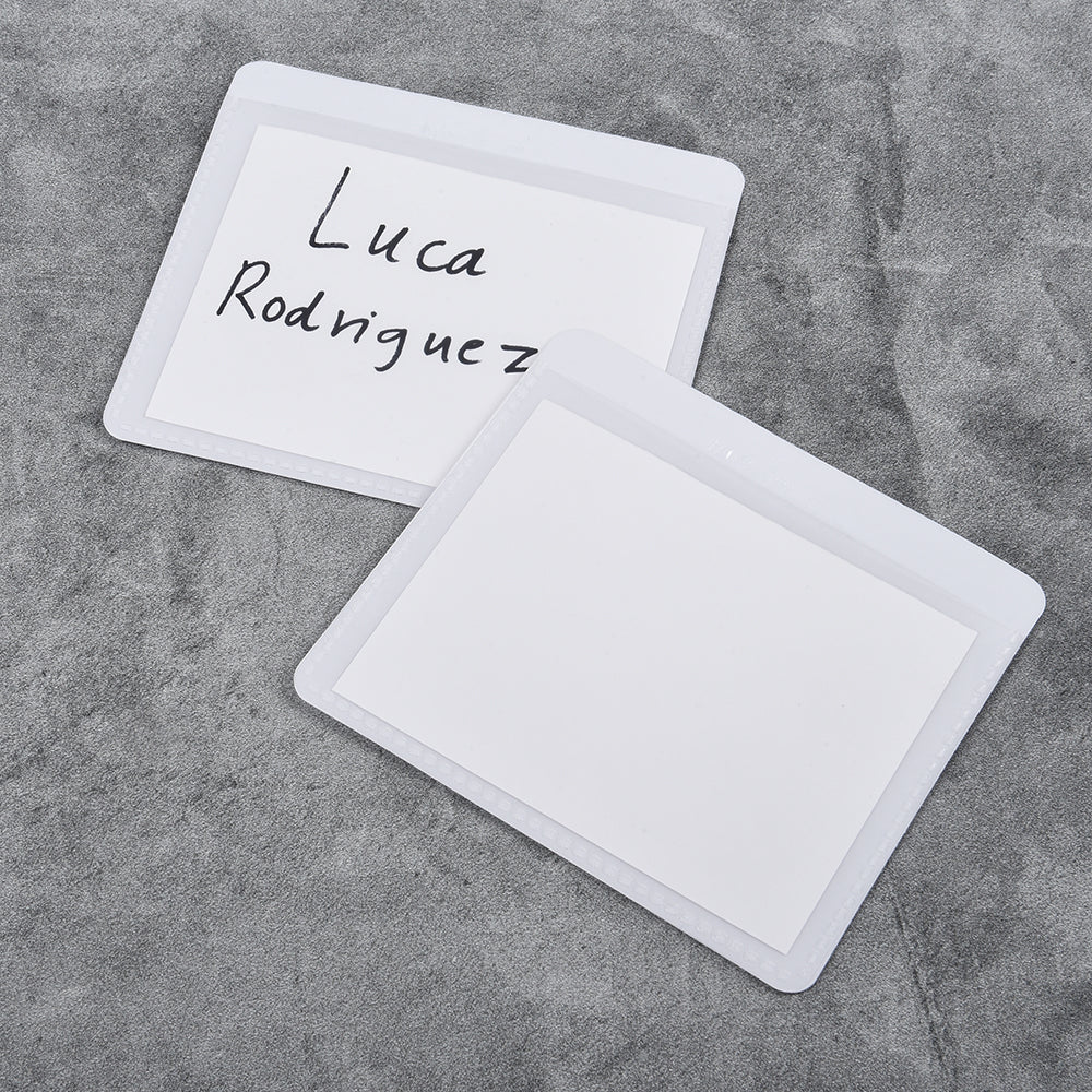 Self Adhesive Labels on gray background