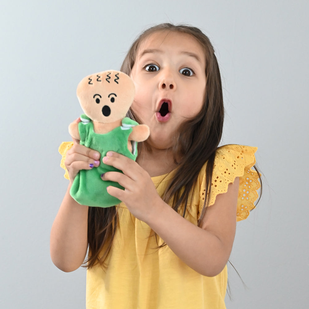 Kid Looking Surprised with Expression Baby Doll