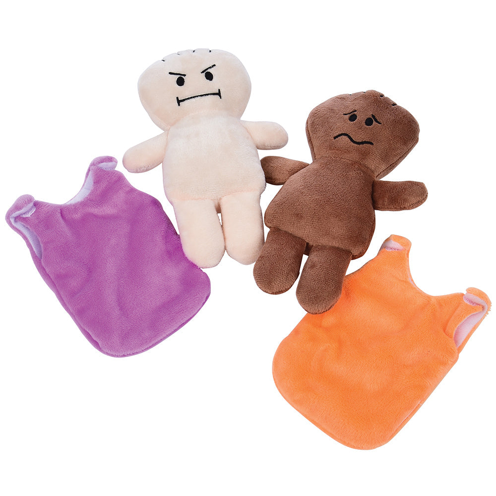 Diverse Expression Baby Dolls with Removable Sleep Sacks