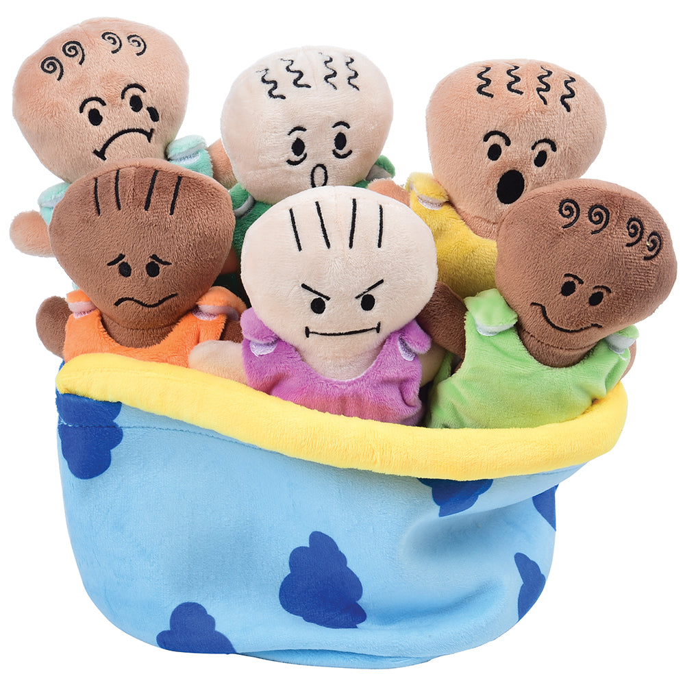 Constructive Playthings® Plush Expression Baby Dolls | Cuddly Emotional Learning Dolls