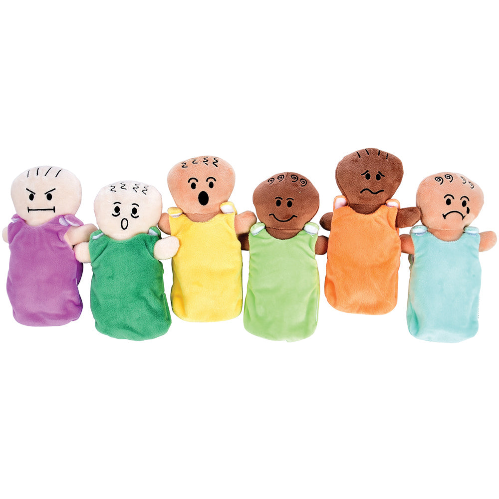 Multiculturally Plush Expression Baby Dolls | Cuddly Emotional Learning Dolls