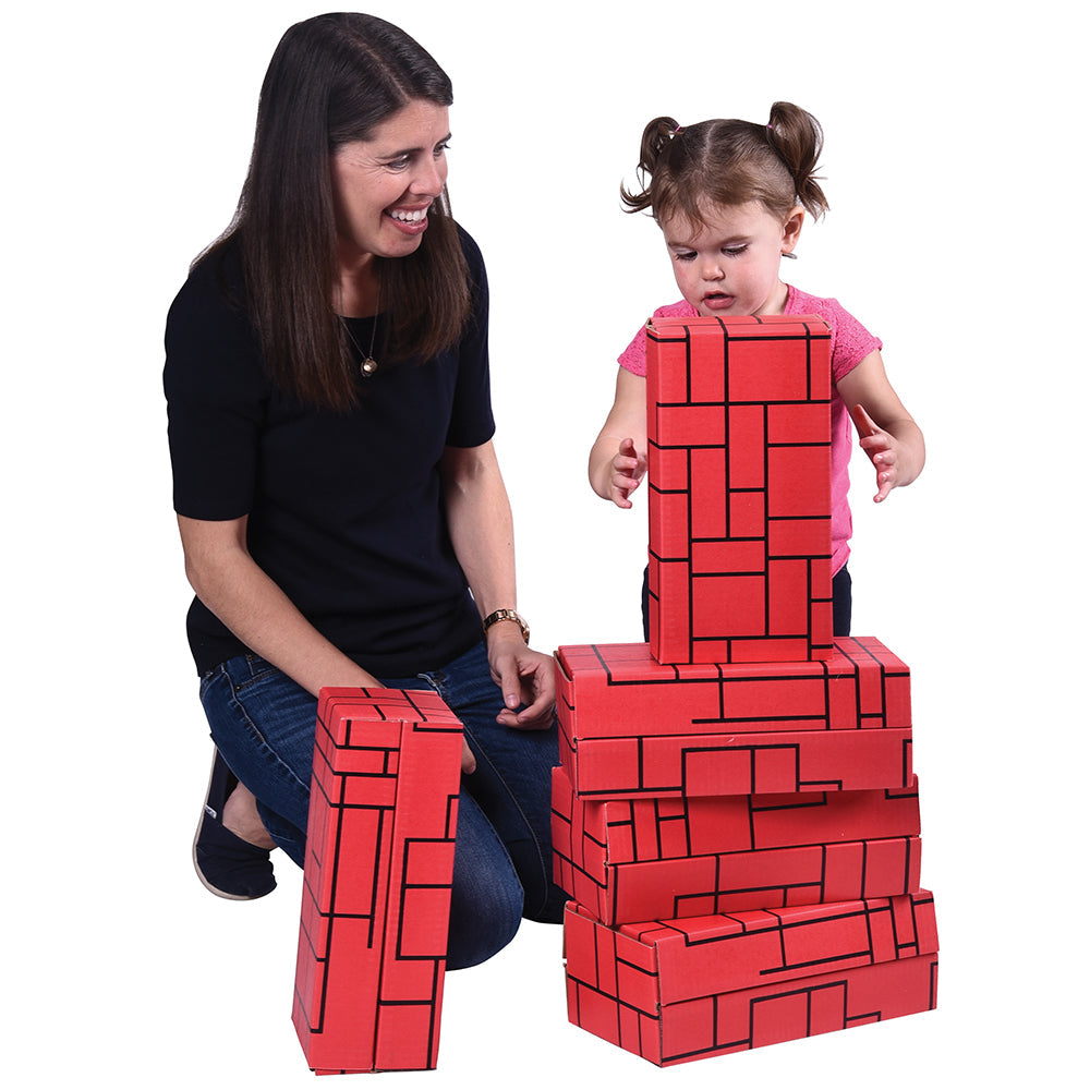 Easy-To-Stack Cardboard Blocks for Toddlers