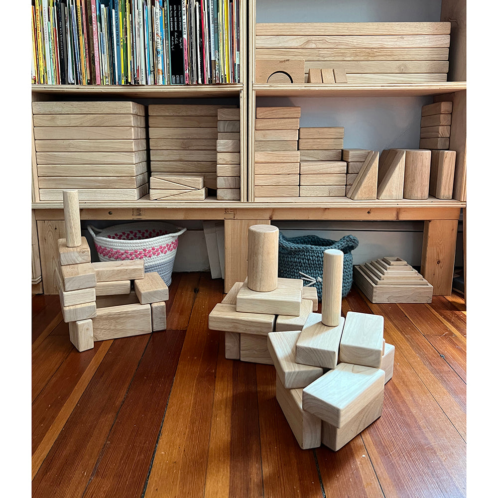 Beginner Unit Block Set | 32 Durable Hardwood Blocks in the Classroom