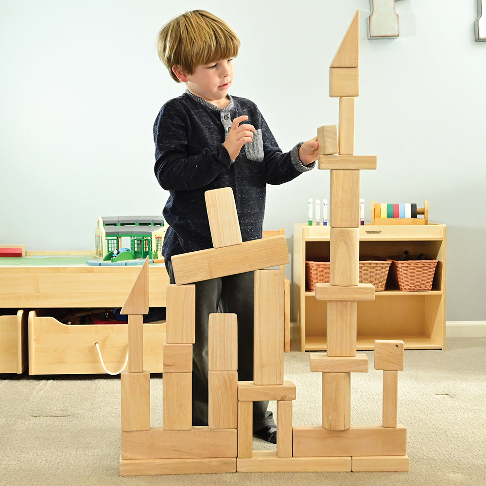 Building Tall Structures with Unit Blocks