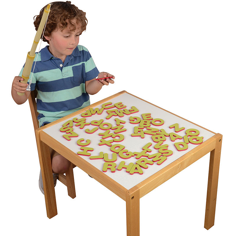 Kid Fishing for Letters