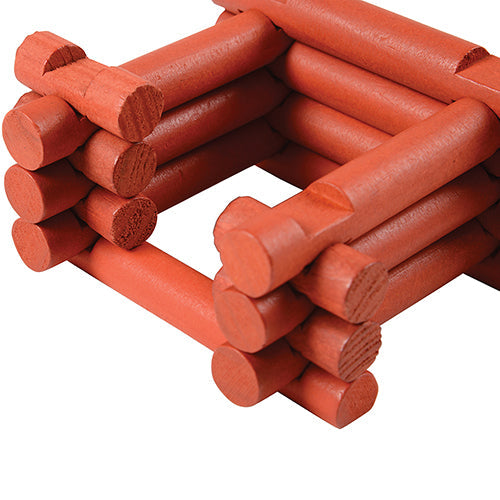 Real Wooden Pioneer Logs - 200 Pieces