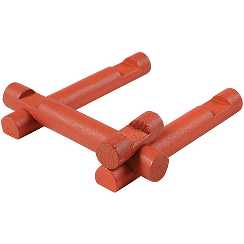 Real Wooden Pioneer Logs - 200 Pieces