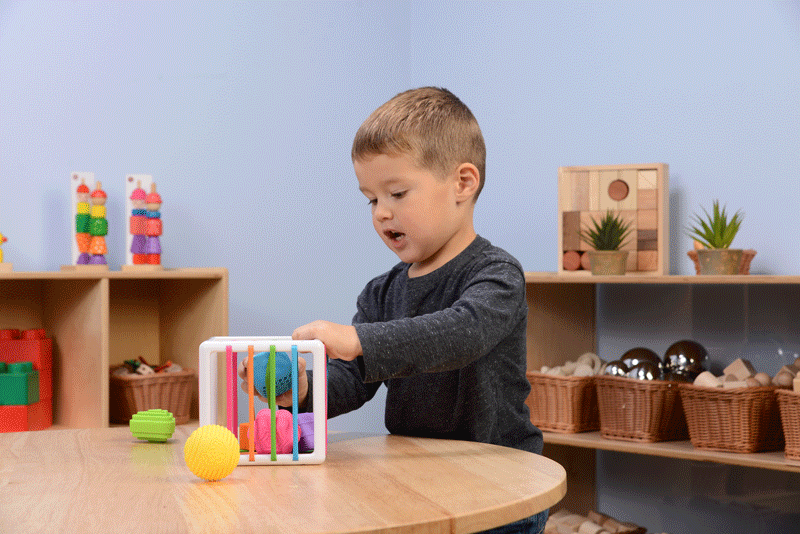 Kid Playing with Inny Binny