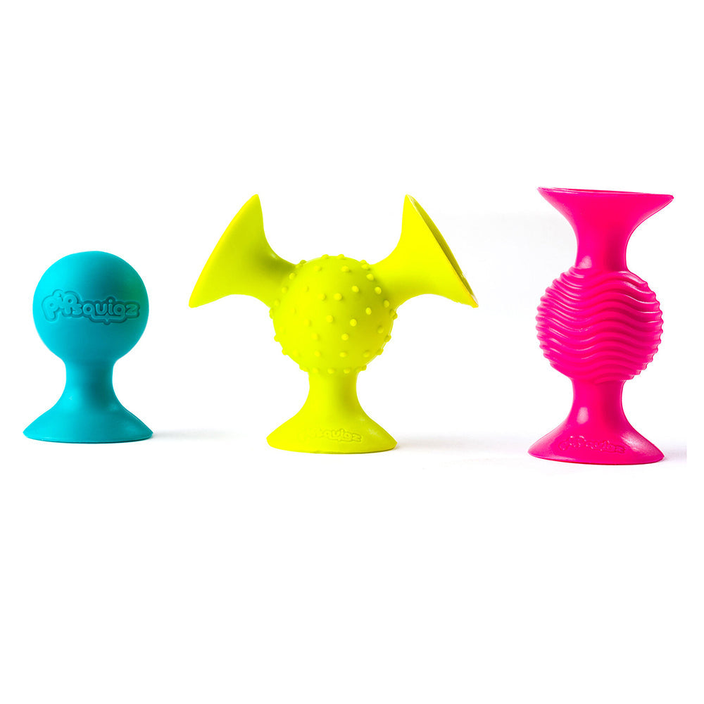 Pipsquigz™ | 3 Piece Set of Sensory Suction Cups