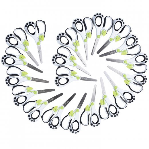 Spring Assisted Educational Scissors School Pack