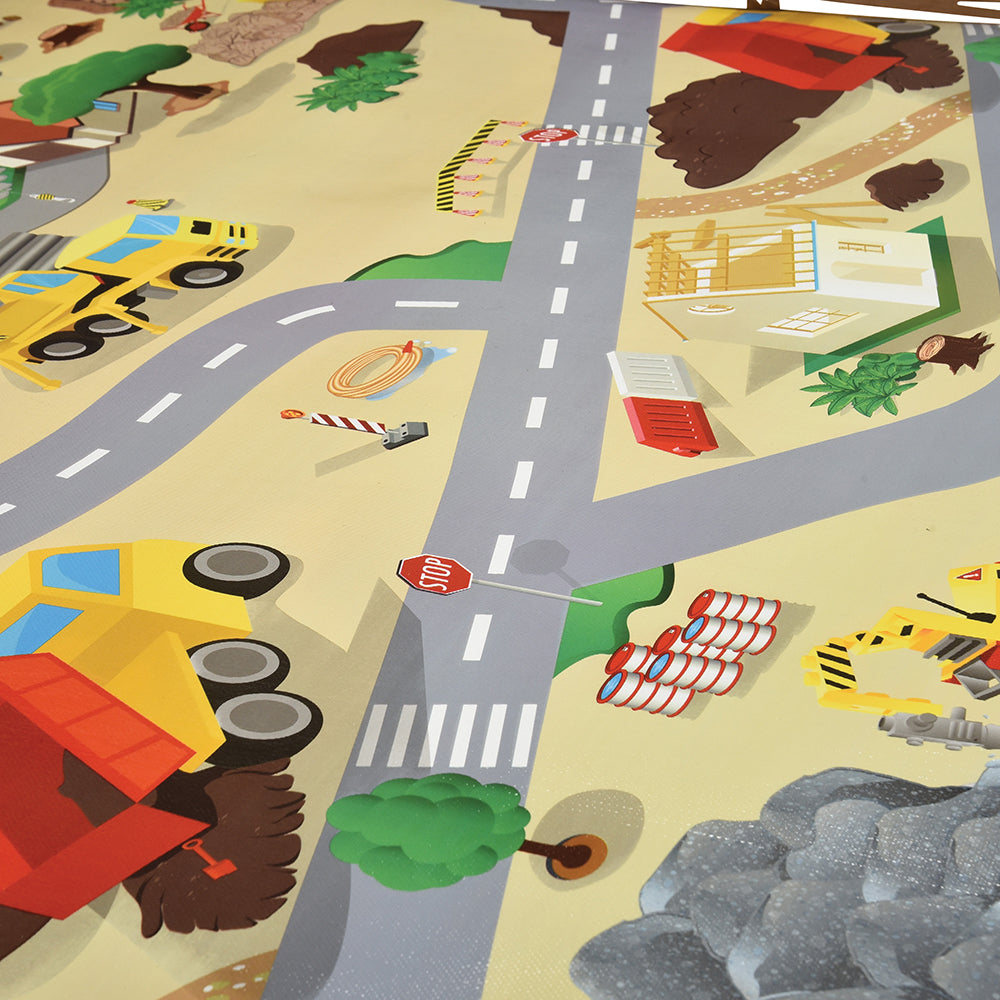 Construction Road Play Mat – Wipe Clean Surface