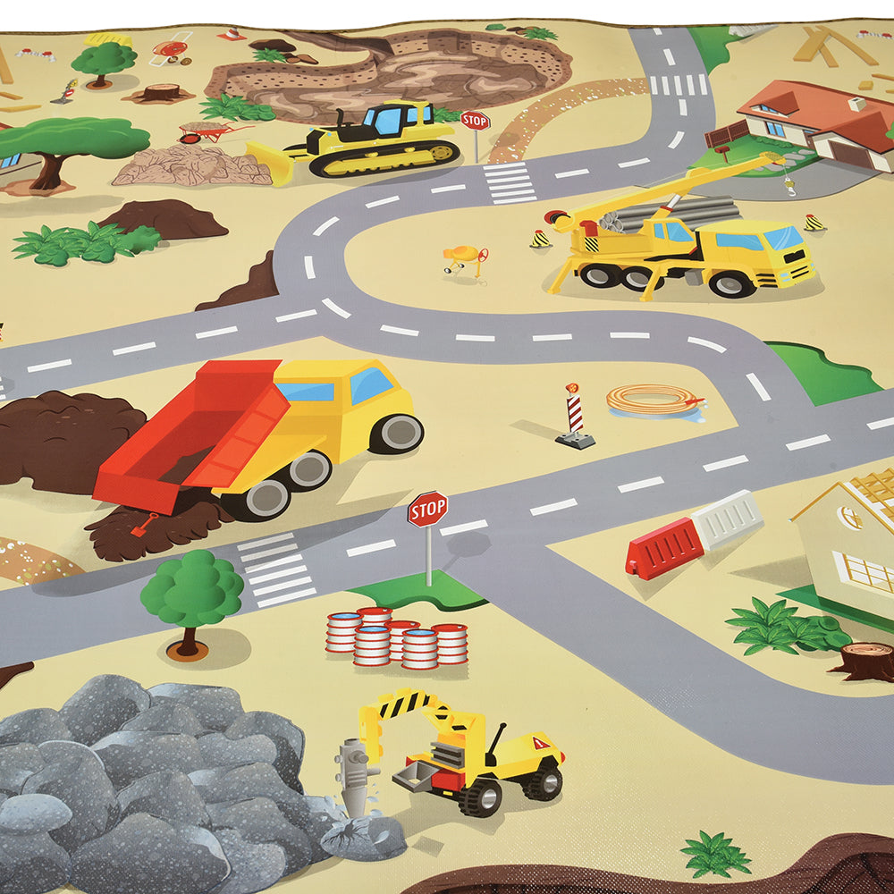 Construction Road Play Mat – Wipe Clean Surface