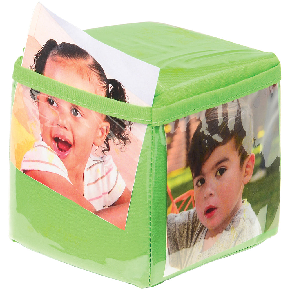Easy-To-Insert Photo Pockets on Stackable Blocks