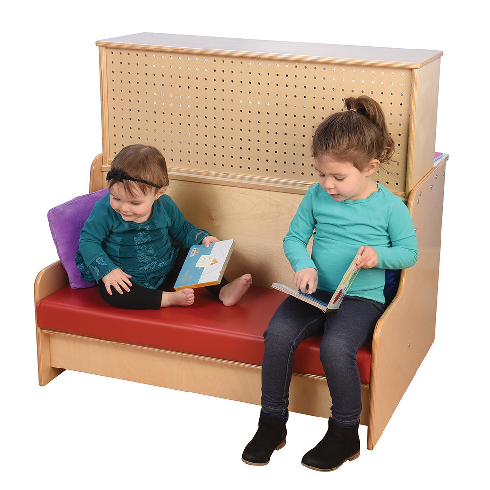 Literacy Center with Cushioned Bench