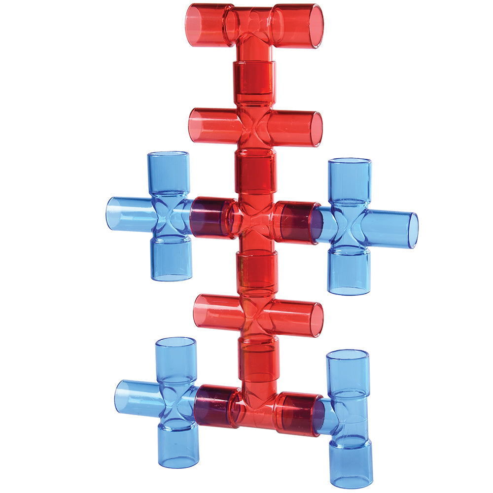 Constructive PlaythingsⓇ Translucent Pipe Builders - 80 PC