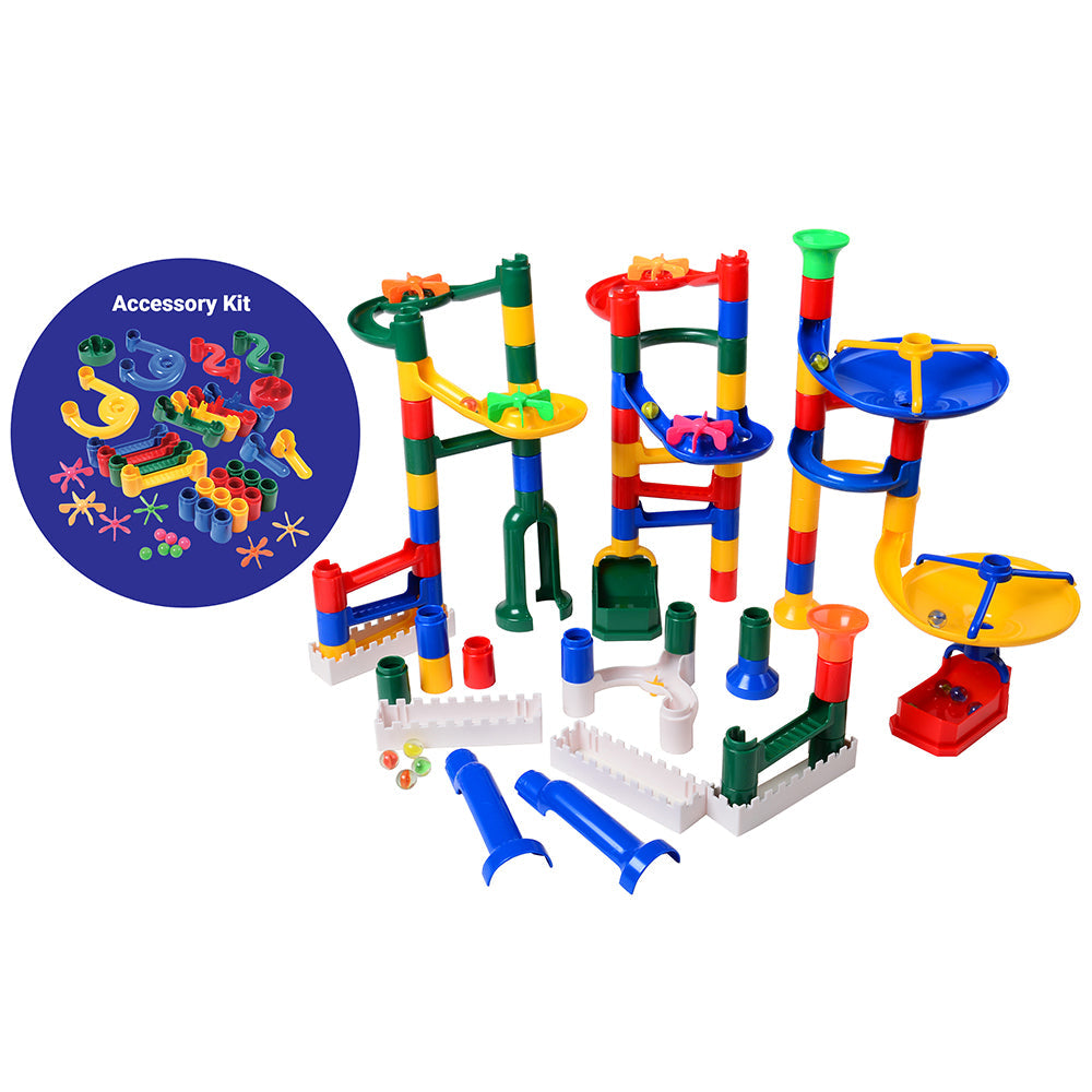 Build and Play Marble Run & Accessory Set