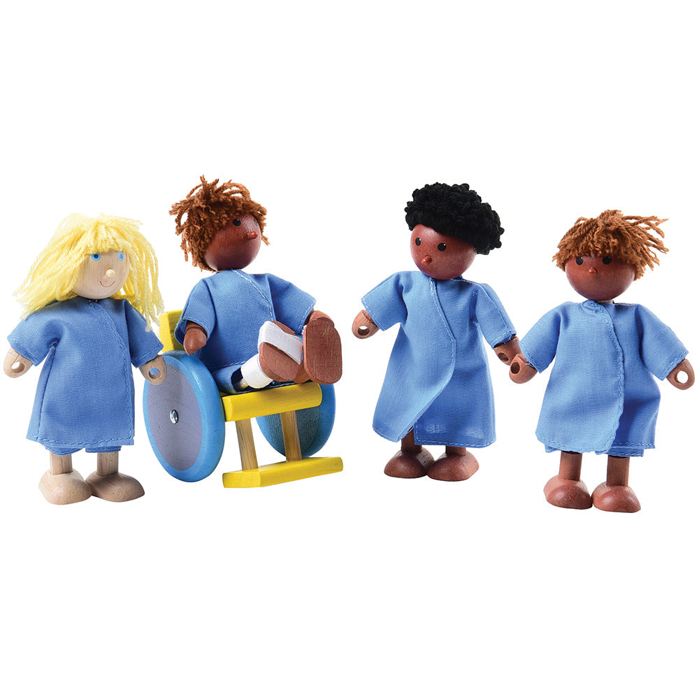 Wooden Hospital Patient Dolls