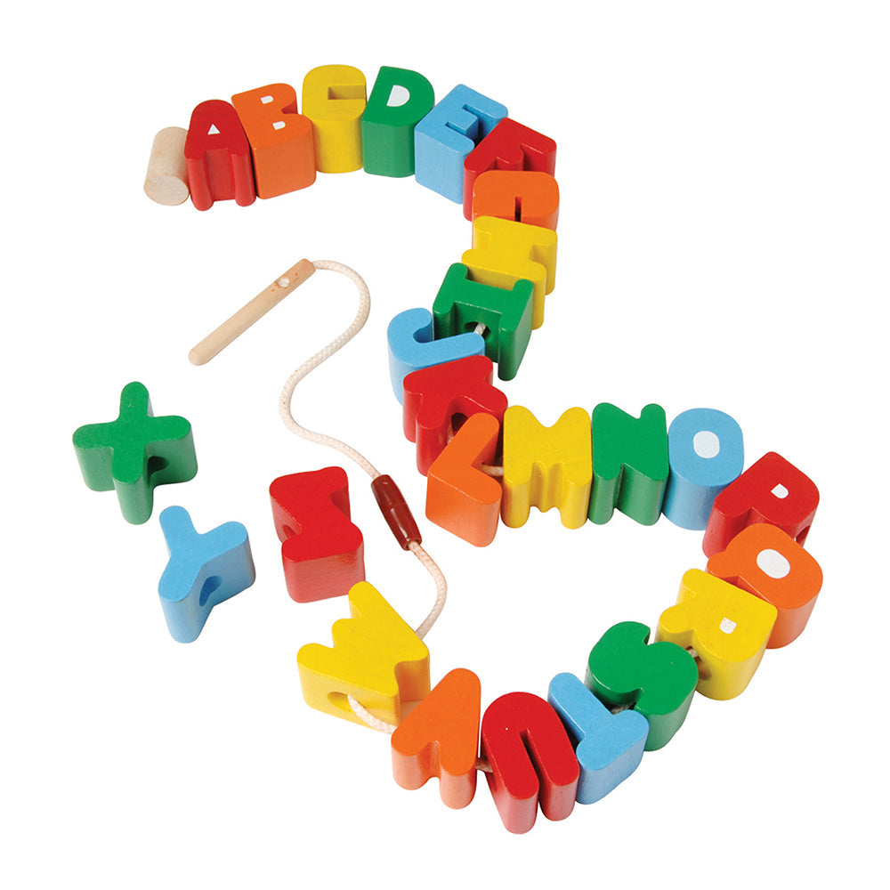 Jumbo ABC Stringing Beads