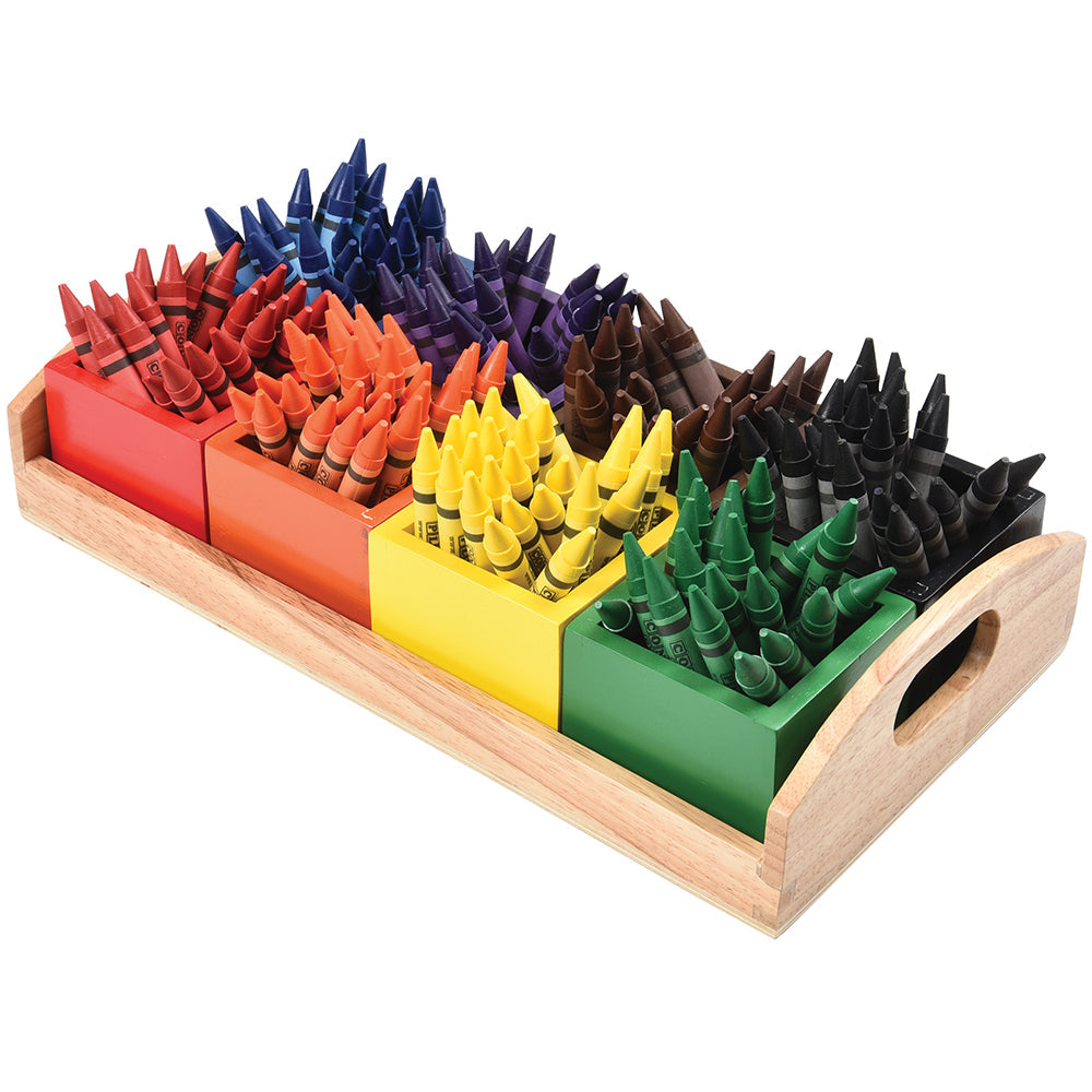 Wooden Tray with Boxes
