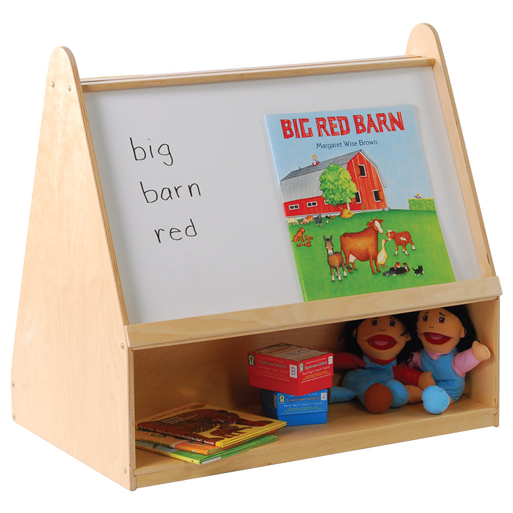 Baltic Birch 4-in-1 Reading & Learning Center | Book Storage and Write & Wipe Board