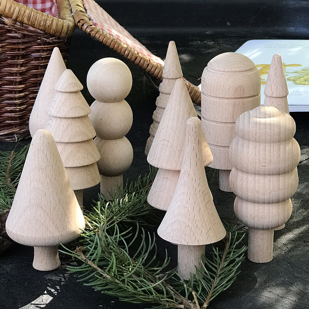 Woodland Trees Wooden Blocks